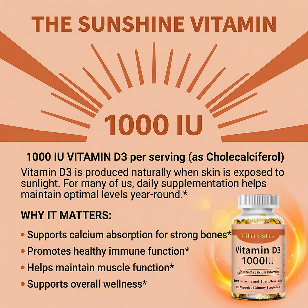 Capsule di vitamina D3 1000 UI - Health Wellness And recensione e prezzo